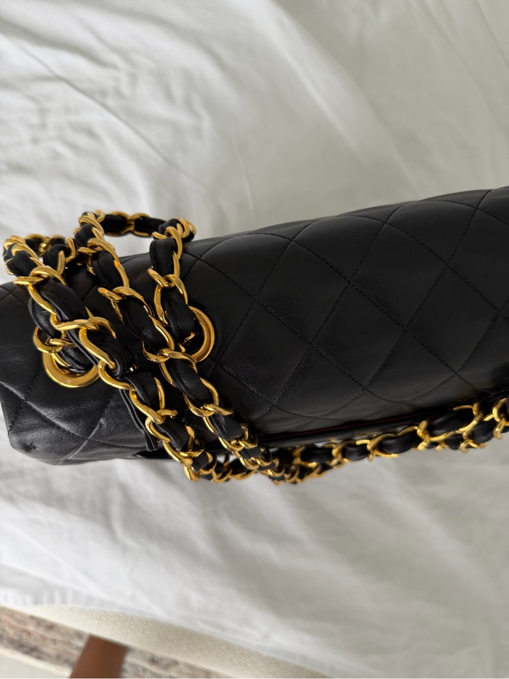 CHANEL Black Quilted Shoulder Bag with Gold Hardware - Picture 9 of 12